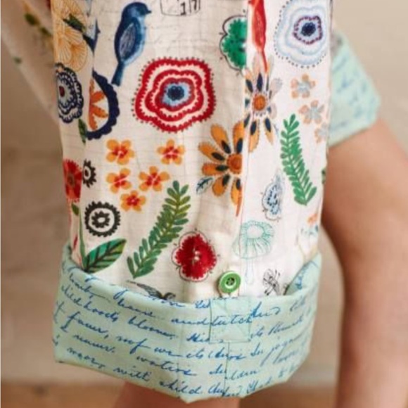 Anthropologie Other - Anthropologie Lilka Floral and Script Pajama Pants
